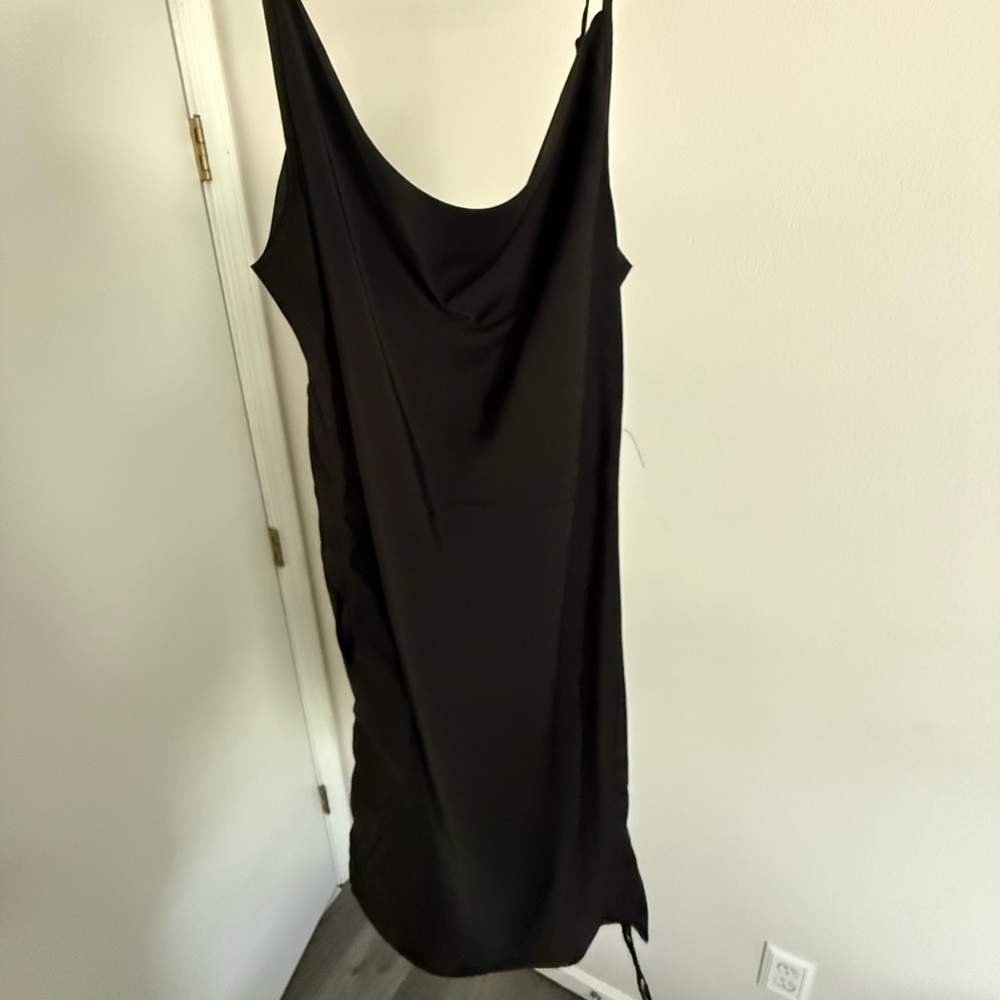 HillxSarah Chic Black Backless Dress